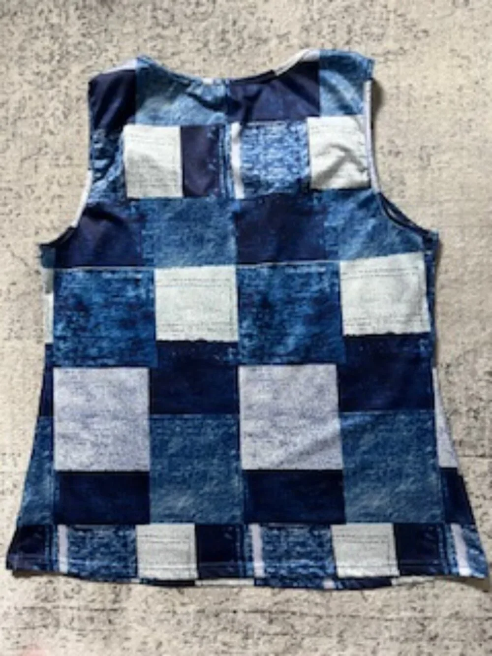 🧡3/15 Geometric Square Pattern Tops Bundle x 2 Women's XL